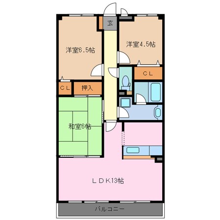 伊勢若松駅 徒歩3分 2階の物件間取画像